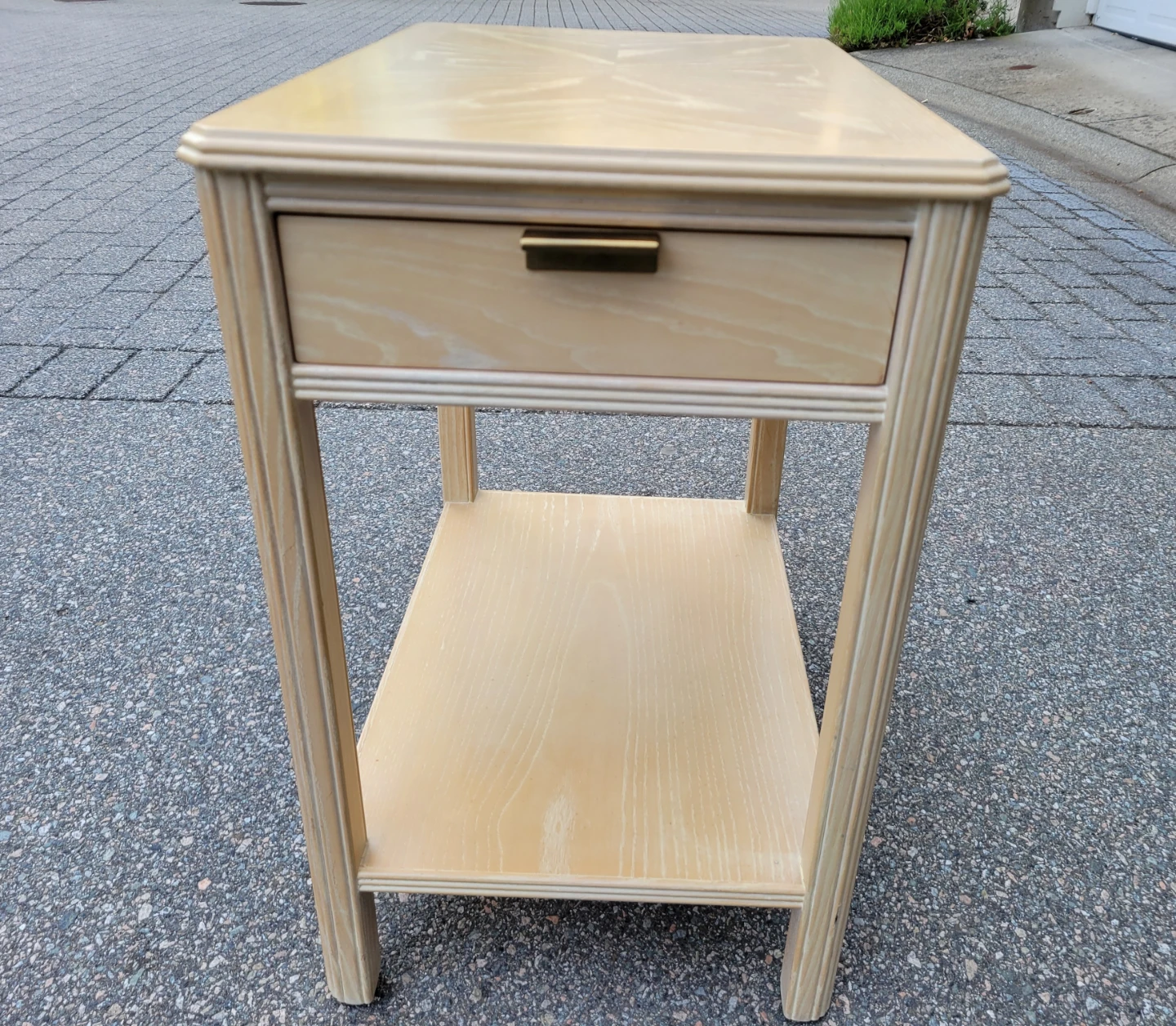 Vintage DREXEL Oak Nightstand / End Table – Mid-Century Modern - photo 3