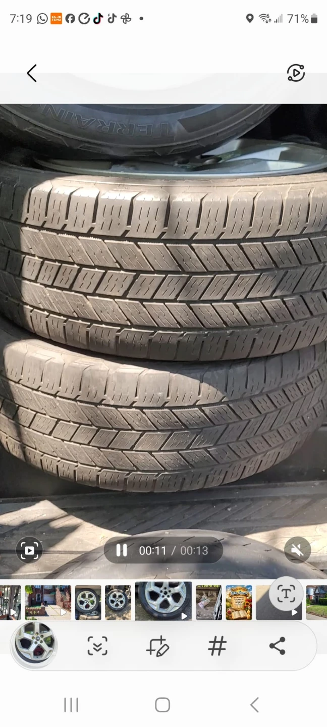 20 -inch Rims Continental Tire and Land Rover Wheels Set - photo 2