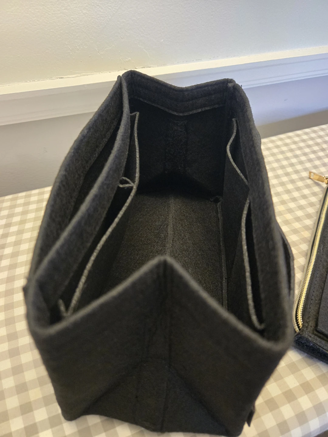 Black Felt Purse Organizer Insert - photo 3