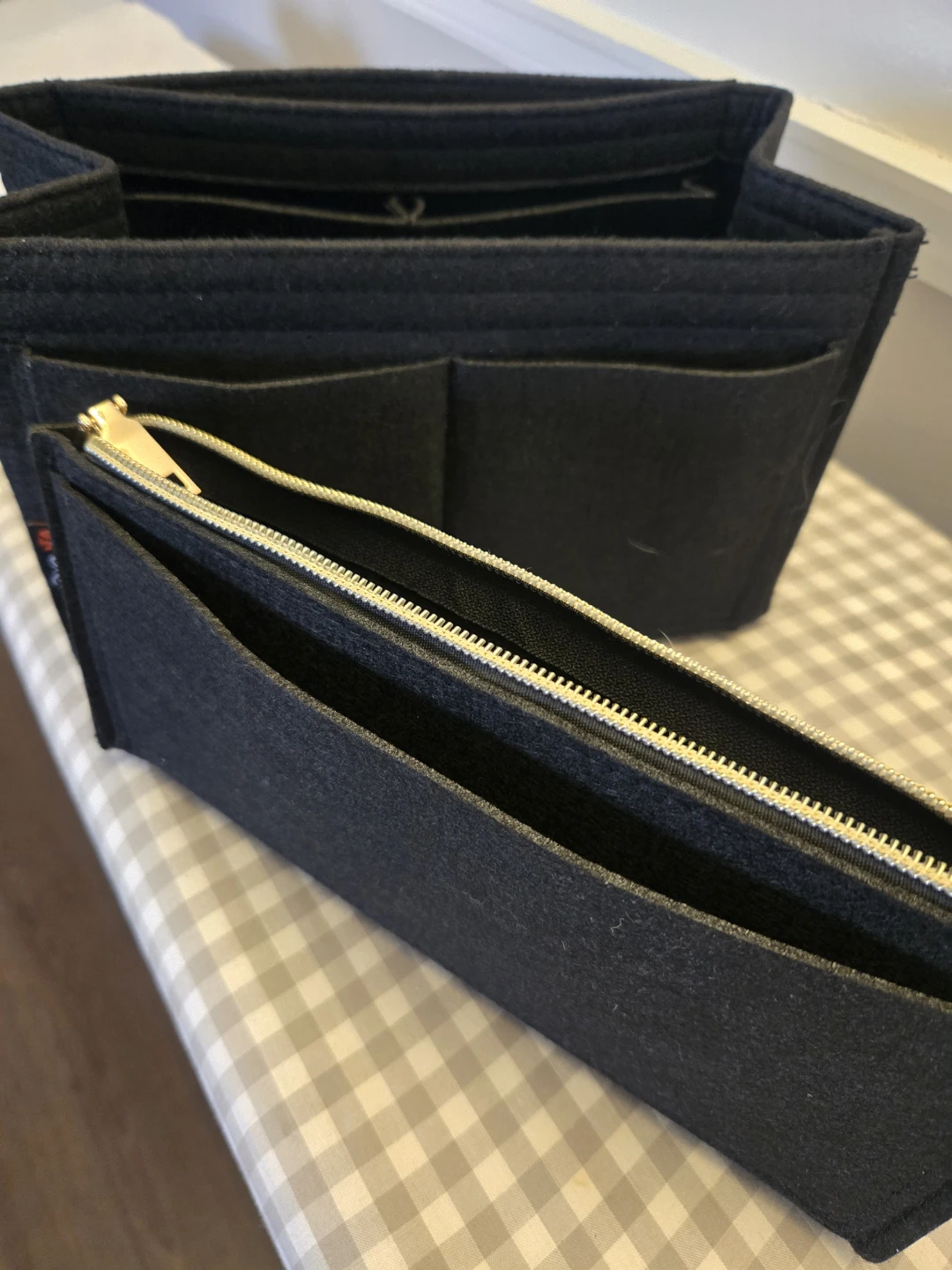 Black Felt Purse Organizer Insert - photo 5