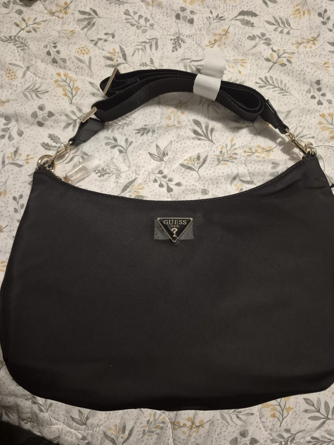 Guess ECO GEMMA Black Shoulder Bag