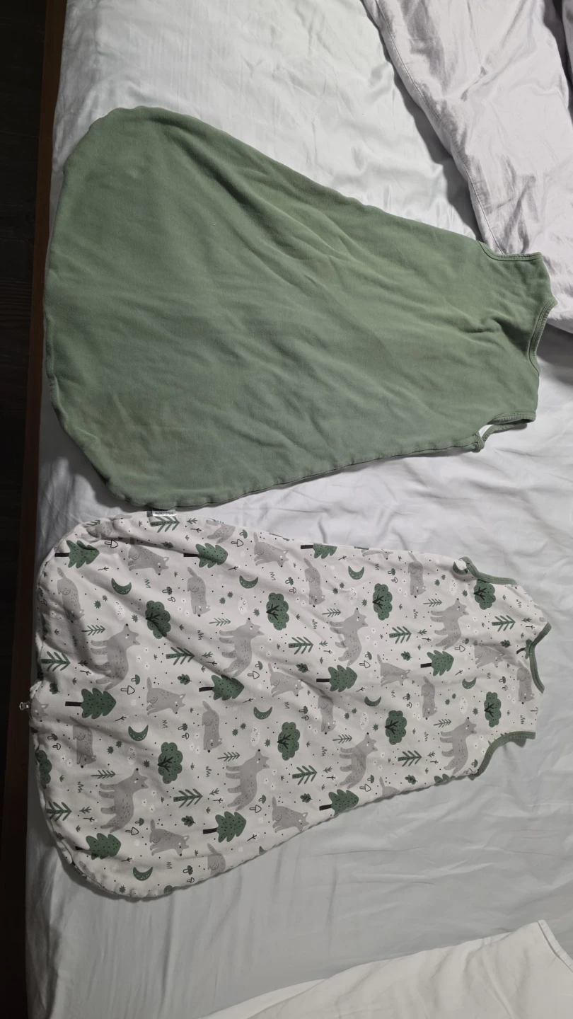 Baby Sleep Sacks (2-Pack) 18m TOG 1.0 - Green & Wolf Pattern
