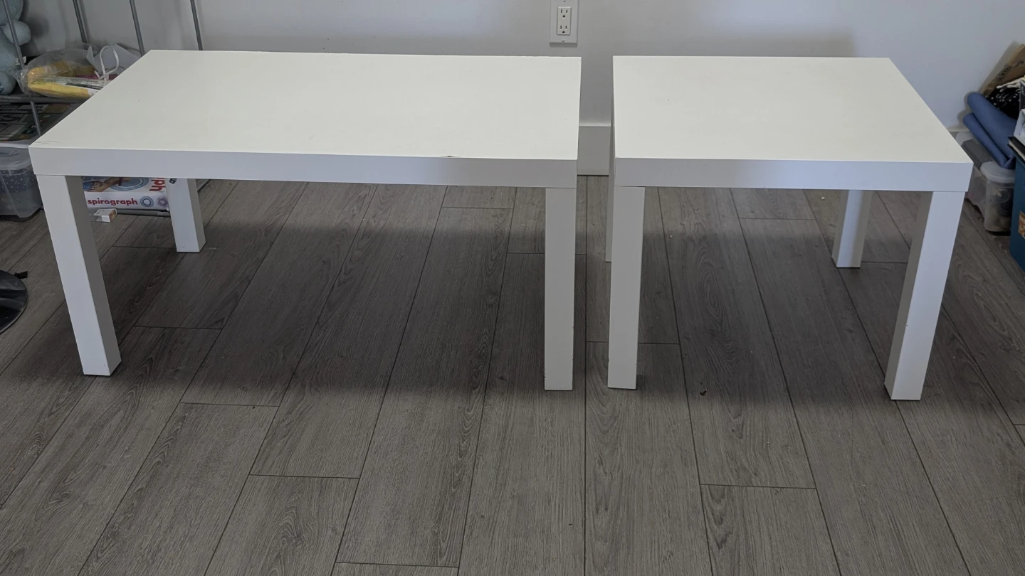 Set of 2 White Coffee Tables - photo 5