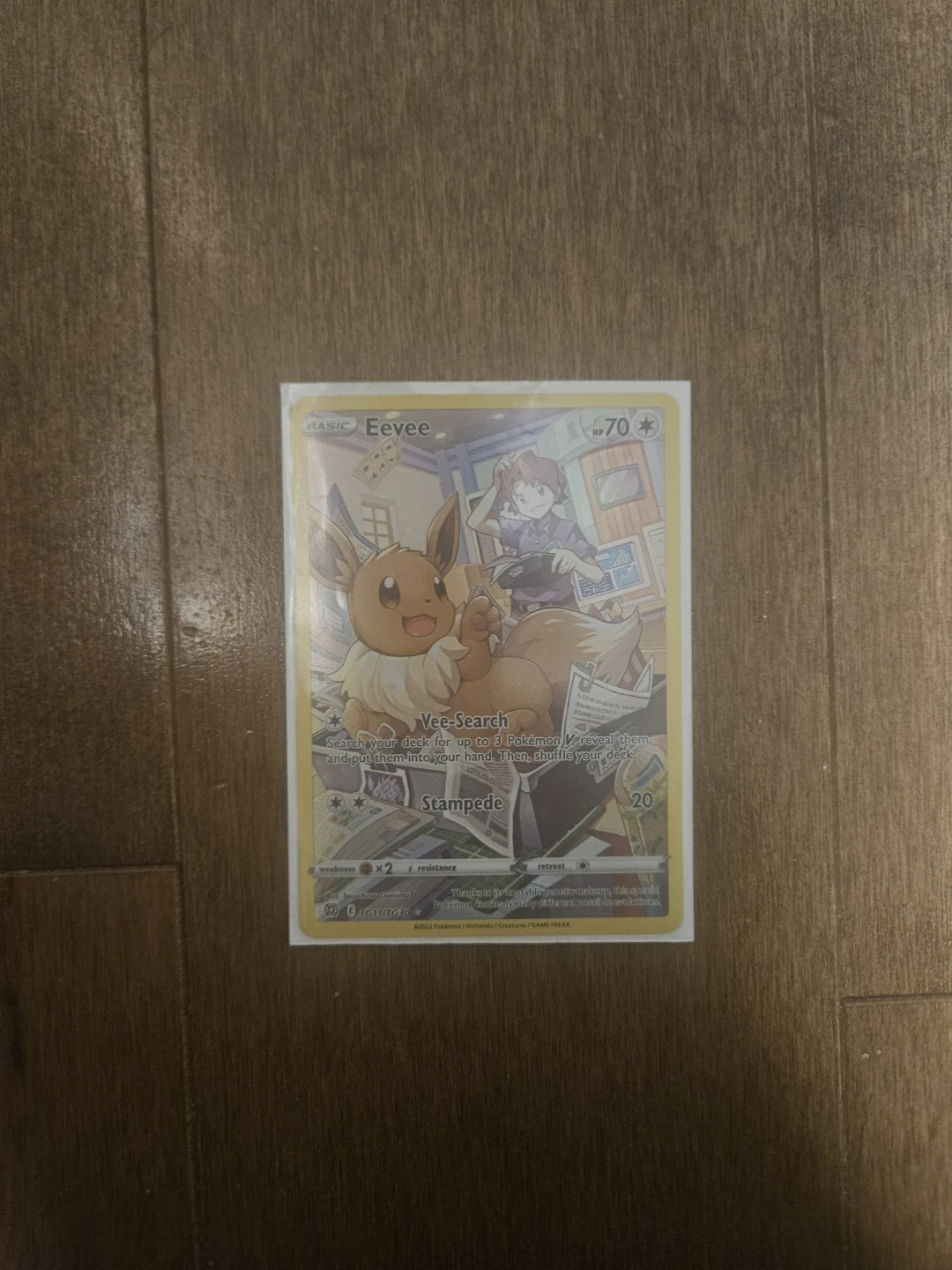 Pokemon Eevee Card 70 HP