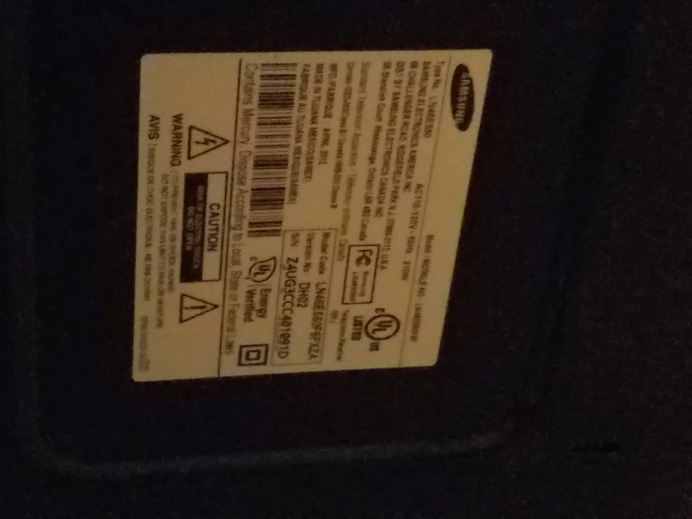 Samsung 55-inch LCD TV, model LN55E650 - photo 4