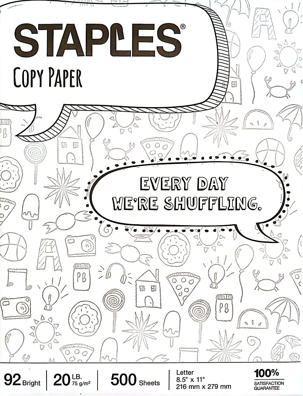 Staples Copy Paper - Letter Size - 500 Sheets