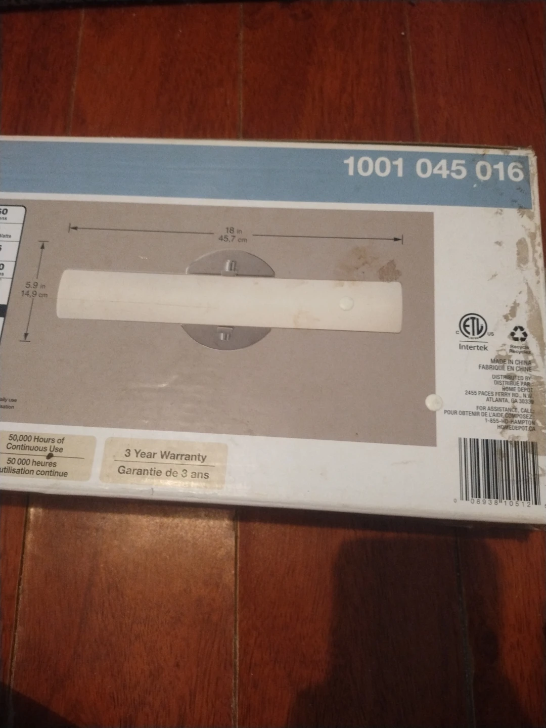 Hampton Bay LED Vanity Fixture - Chrome Finish - photo 2