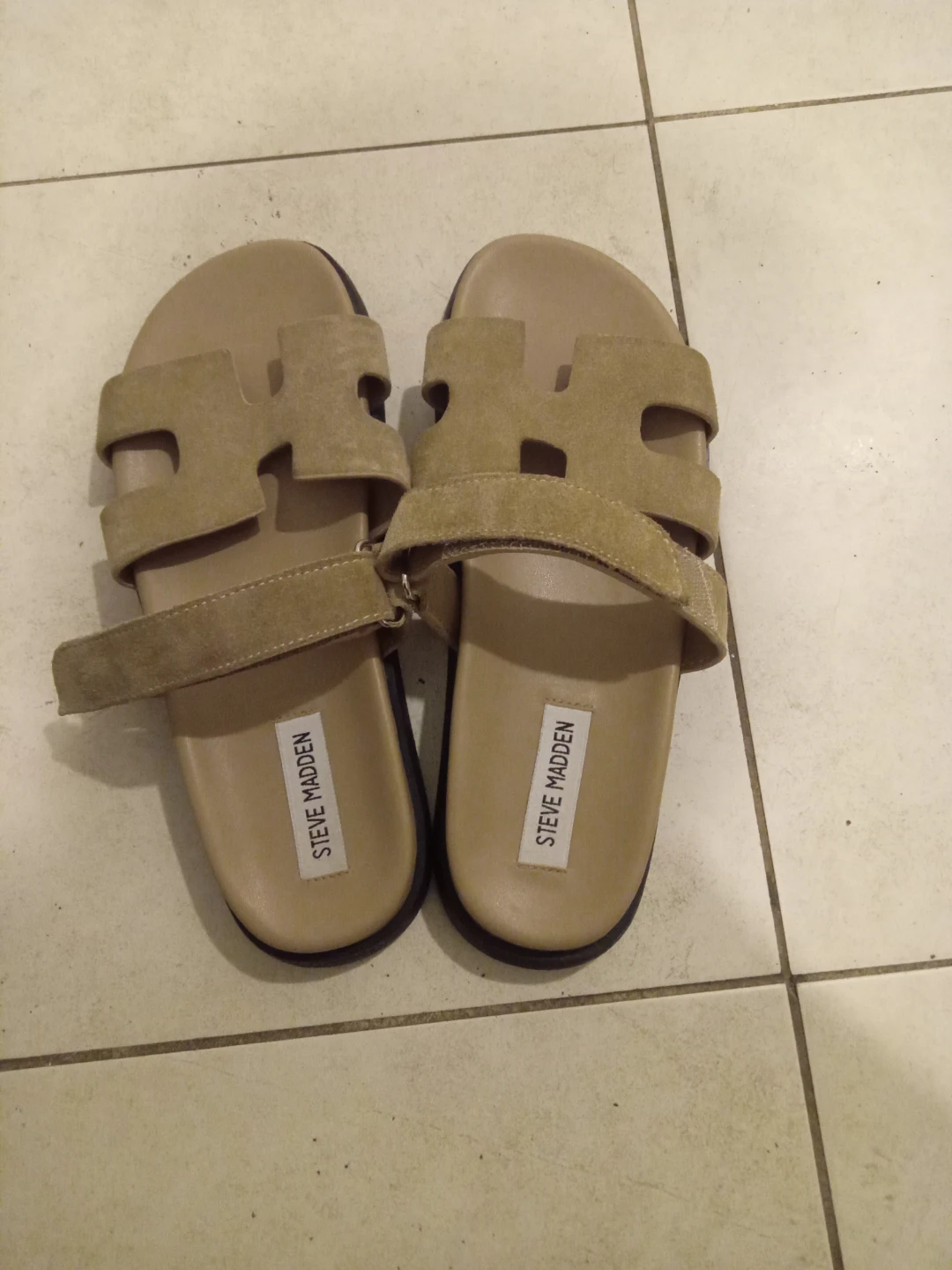 Steve Madden Women's Tan Suede Slides - photo 2