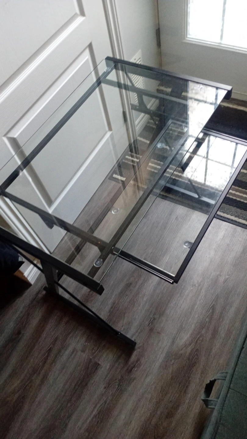 Glass and Metal Desk - photo 3