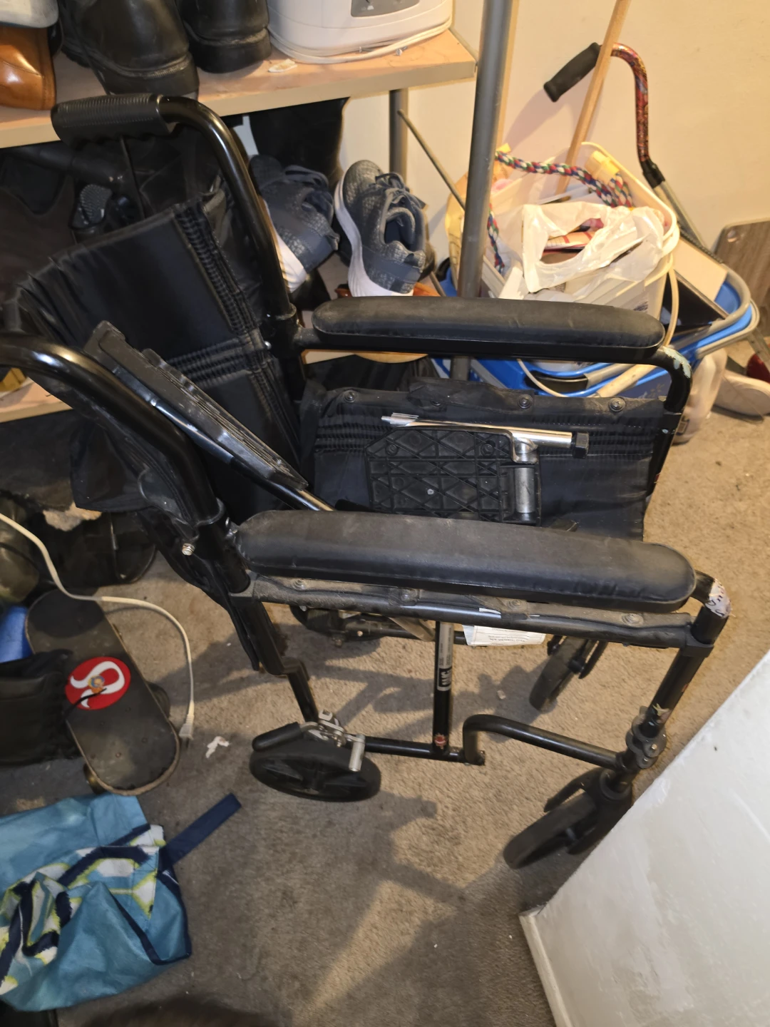 Black Transport Wheelchair