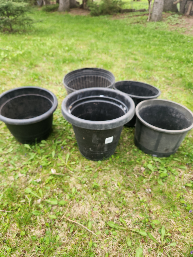 Assorted Plastic Plant Pots - Various Sizes