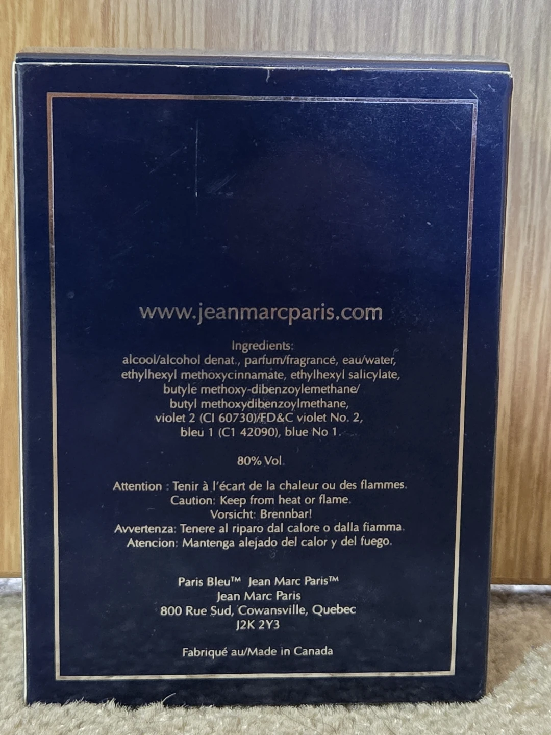 Jean Marc Paris Paris Bleu Eau de Parfum for Men 100ml - photo 3