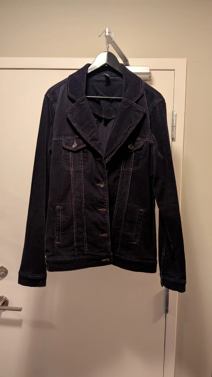 Corduroy Jackets, 1 Black, 1 Navy sz Large 14/16