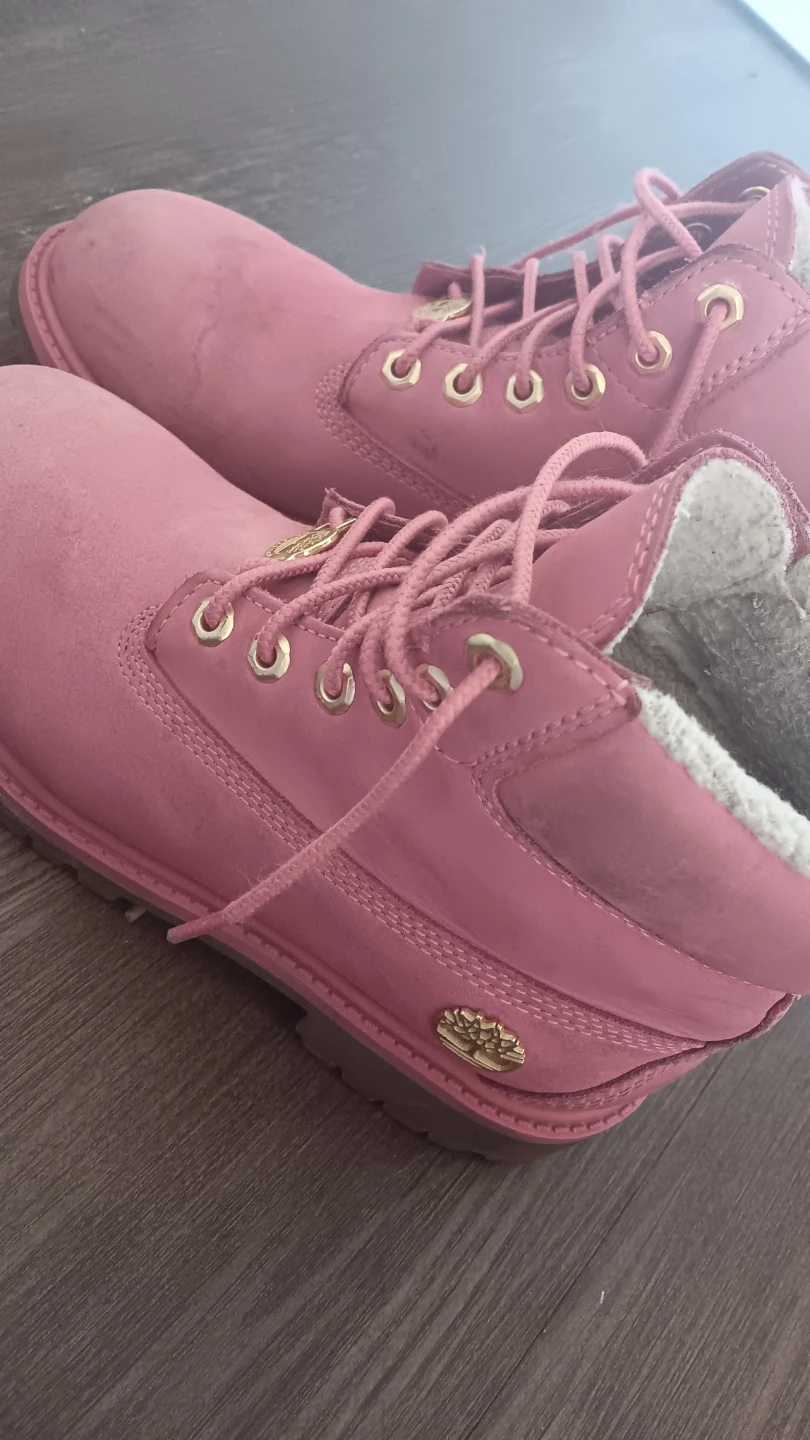 Timberland Pink Boots Size 7 Youth Waterproof