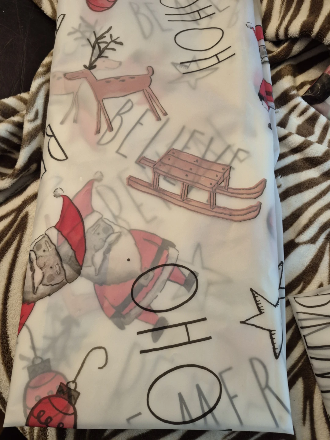 Rae Dunn Christmas Shower Curtain ..set of 3 - photo 4