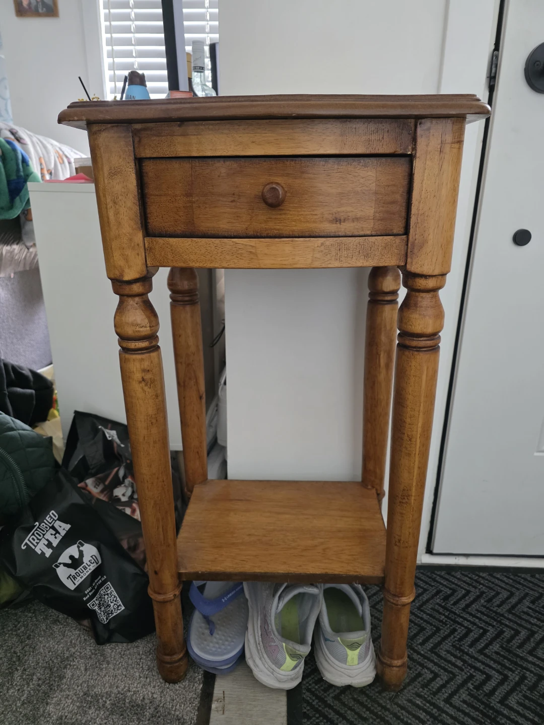 Wooden Accent Entryway Table with Drawer