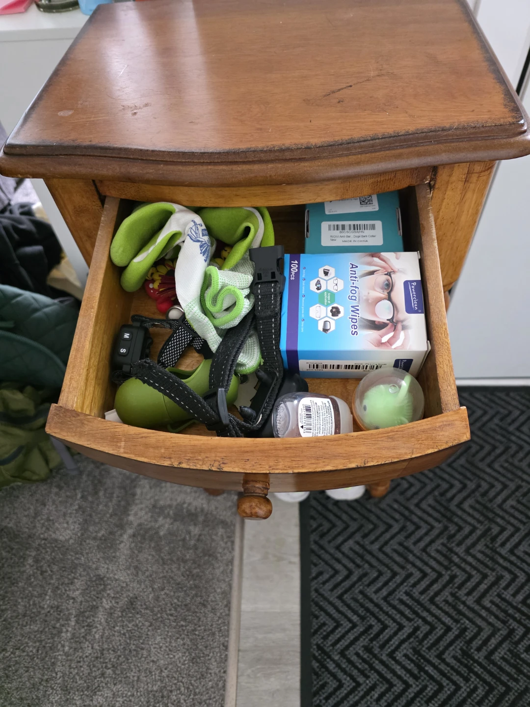 Wooden Accent Entryway Table with Drawer - photo 2