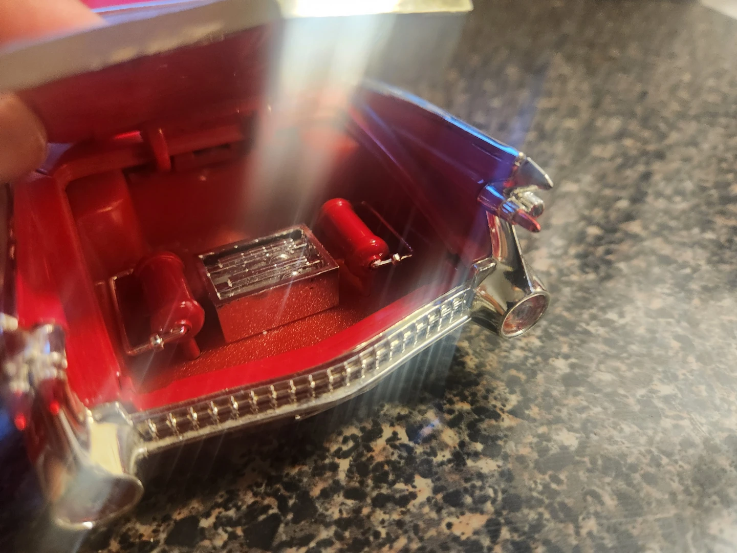 Red DUB Diecast Model Car 69 caddy - photo 5