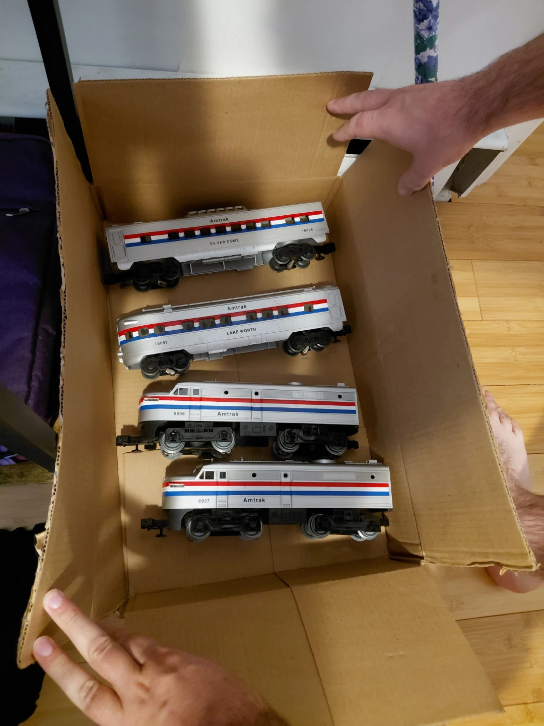 Amtrak Toy Train Set - Silver Dome, Lake Worth Locomotives
