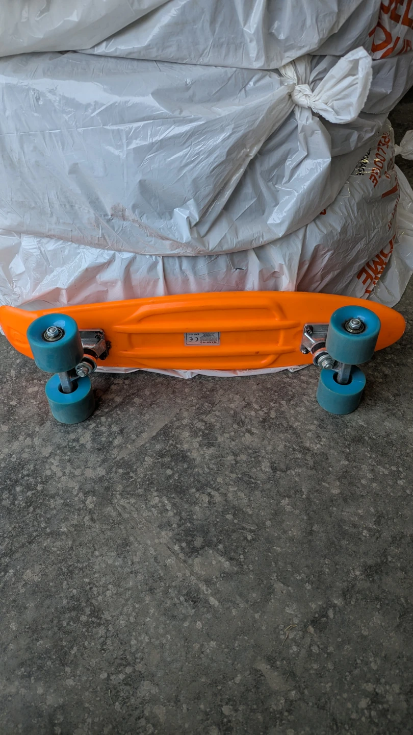 Orange Penny Board Skateboard