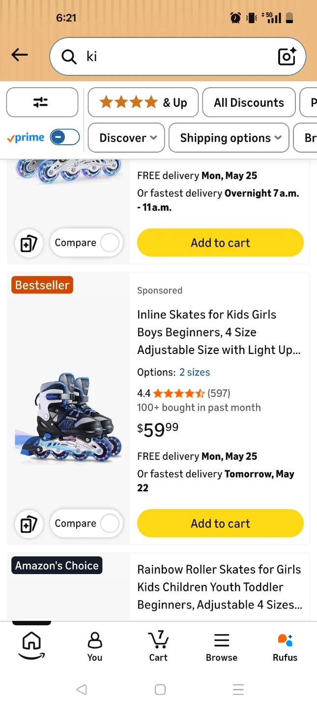 Kids Inline Skates with Box