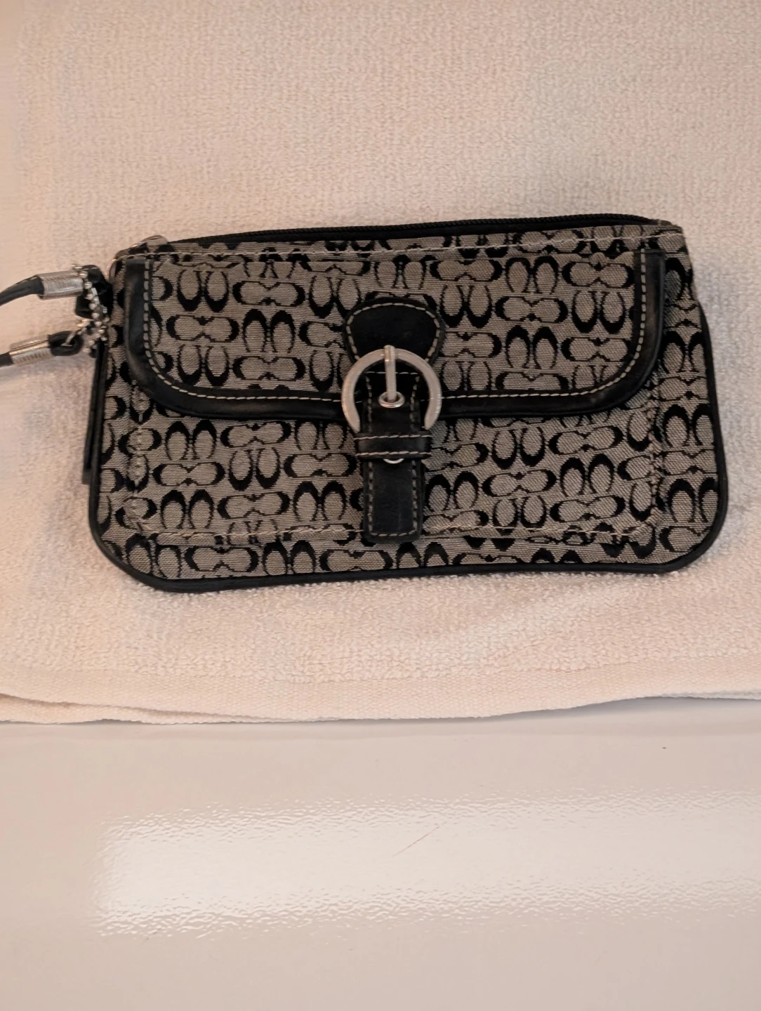 Coach Signature C Monogram Wristlet