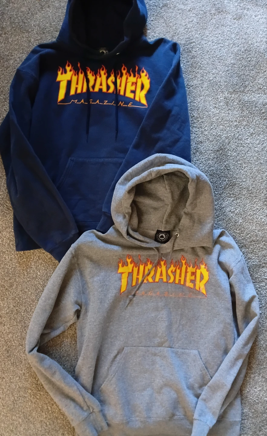 Thrasher Magazine Hoodies (Blue and Grey)