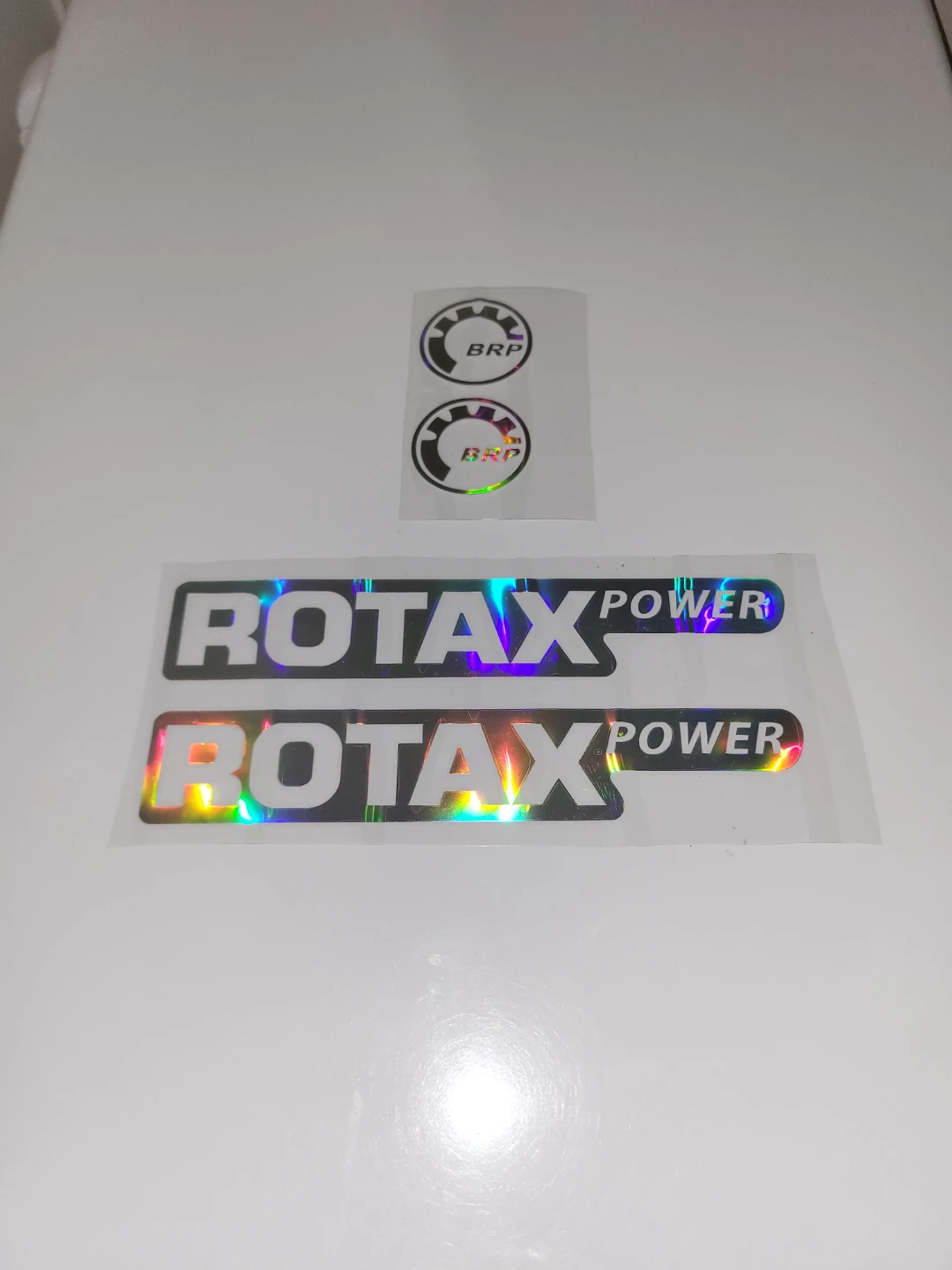 Autocollants 2 x Rotax Power et 2 x BRP fait en Vinyle, UV+