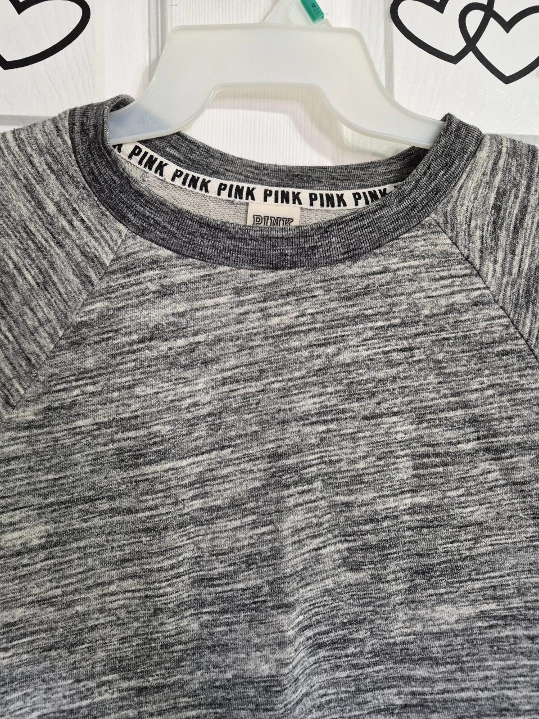 Ladies Size Small Pink Victoria Secret Grey Light Sweater - photo 3