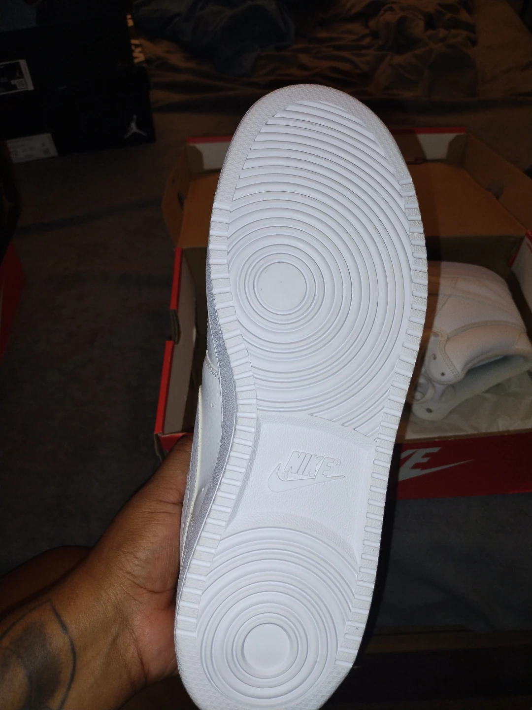 Nike Court Vision Mid Men's Sneakers White Size 12