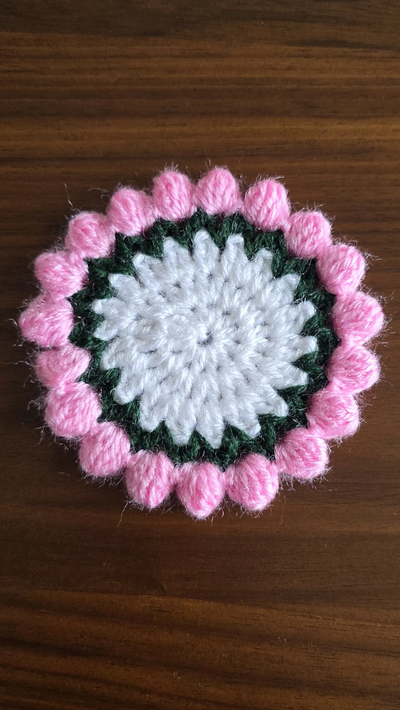 Handmade Crochet Flower Applique