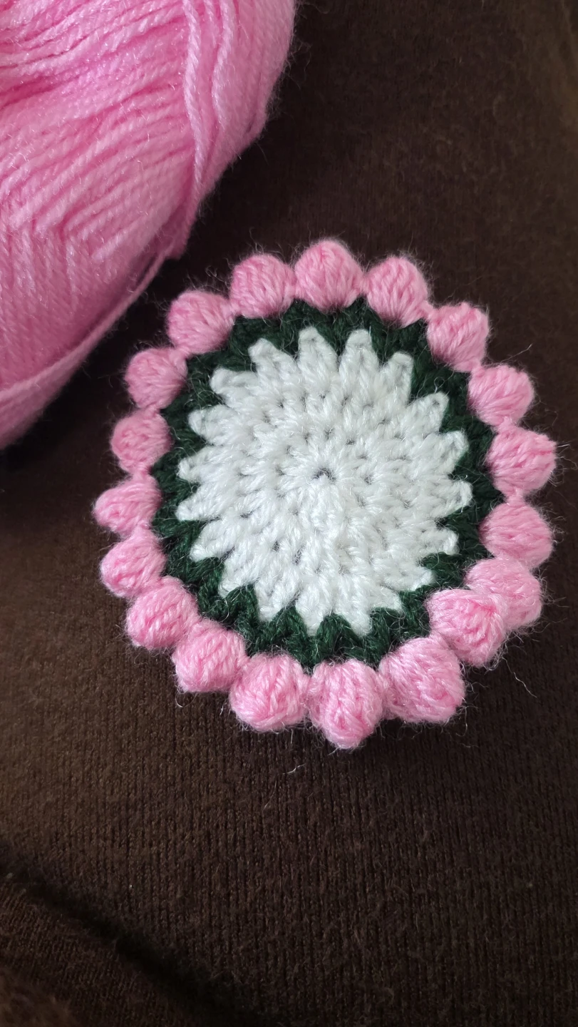 Handmade Crochet Flower Applique - photo 2