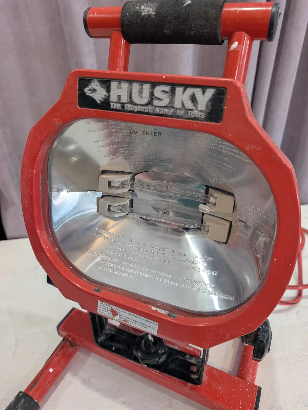 Husky Red Work Light with Stand - photo 4