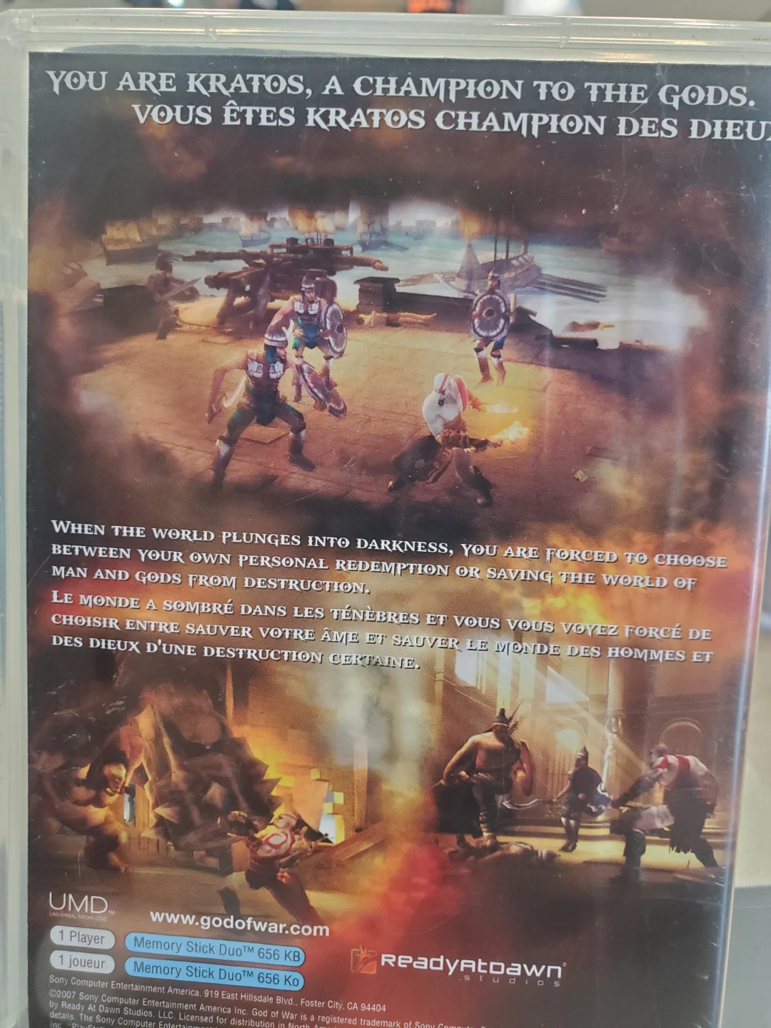 God of War: Chains of Olympus PSP UMD Game - photo 2