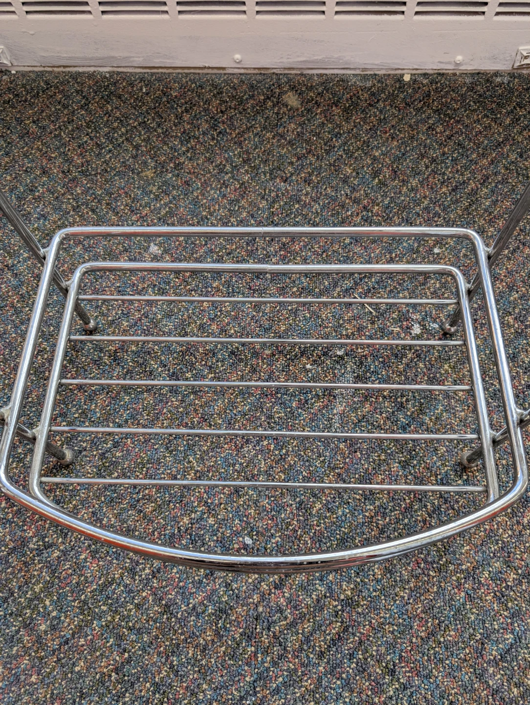 Chrome Metal Valet Stand / Garment Rack - photo 4