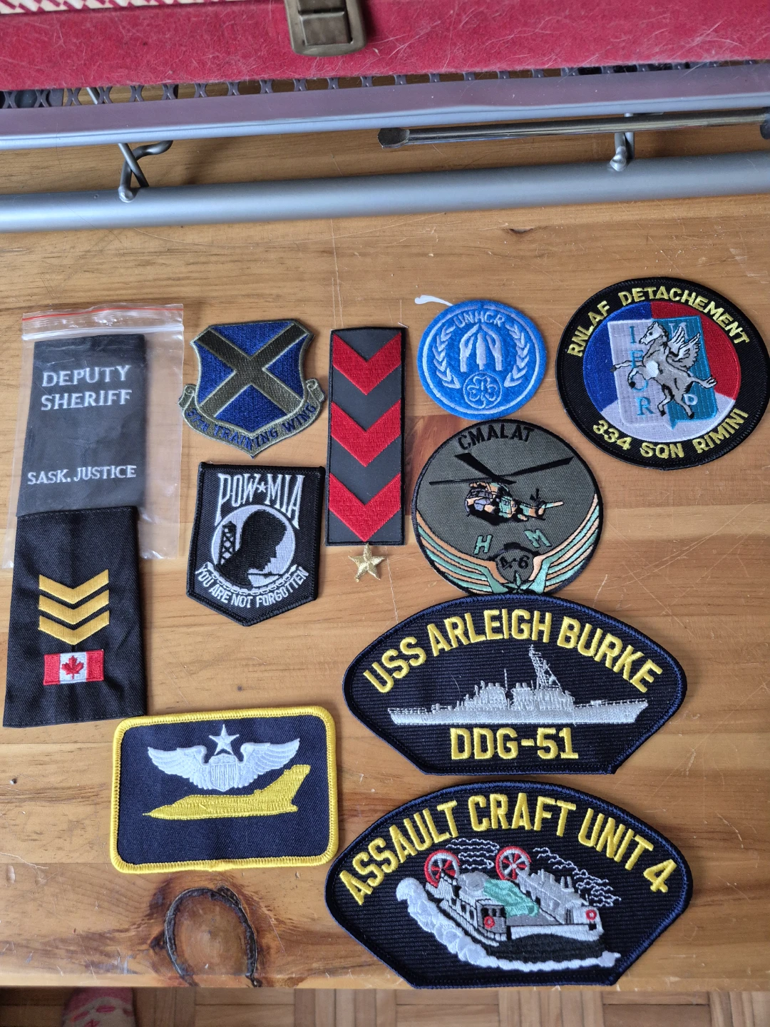 Assorted Embroidered Patches - Military & Sheriff Themed