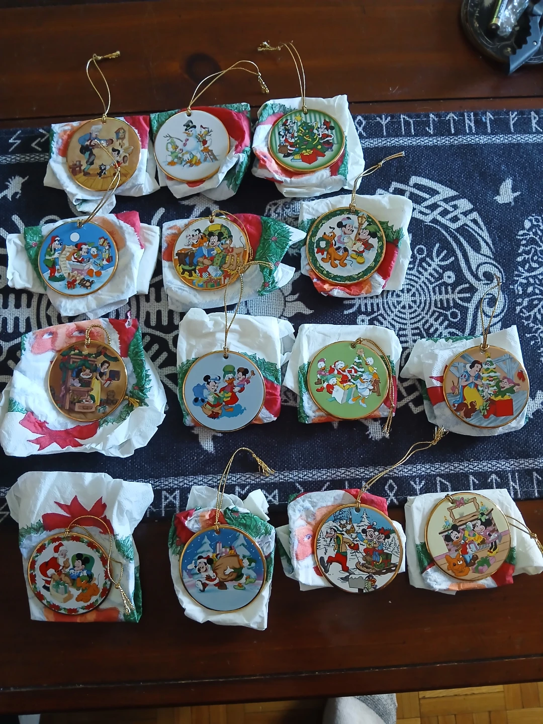 Disney 'Tis The Season Grolier Collectibles Christmas Ornaments