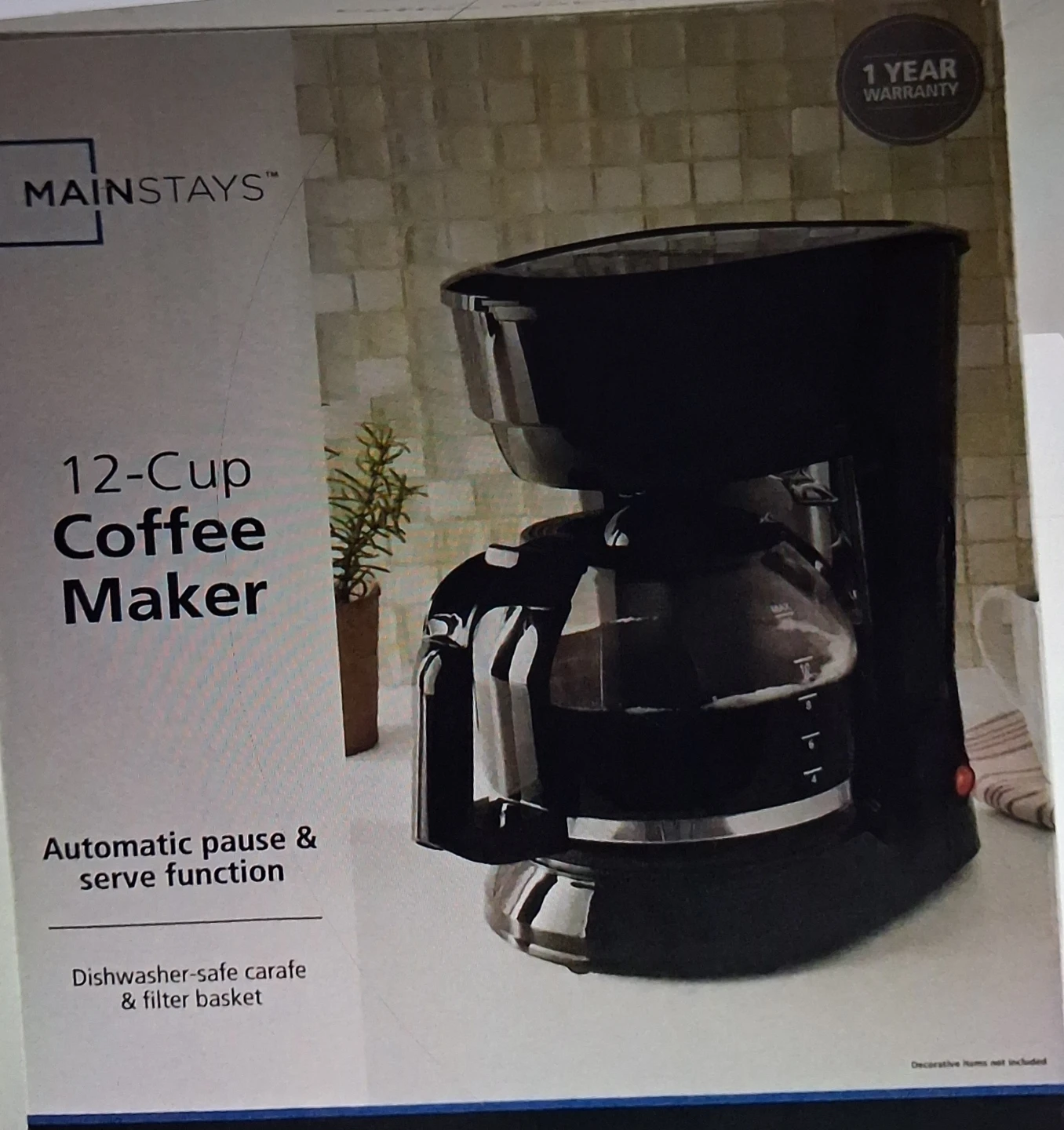 Mainstays 12-Cup Coffee Maker
