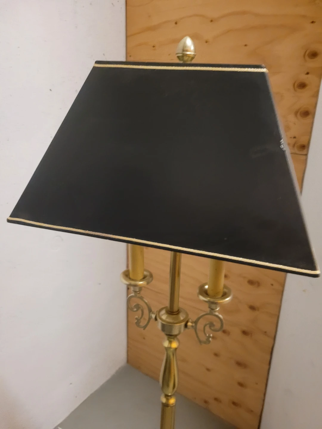 EXECUTIVR RETRO Brass Floor Lamp AND TABLE LAMP WITH Black Shade - photo 4