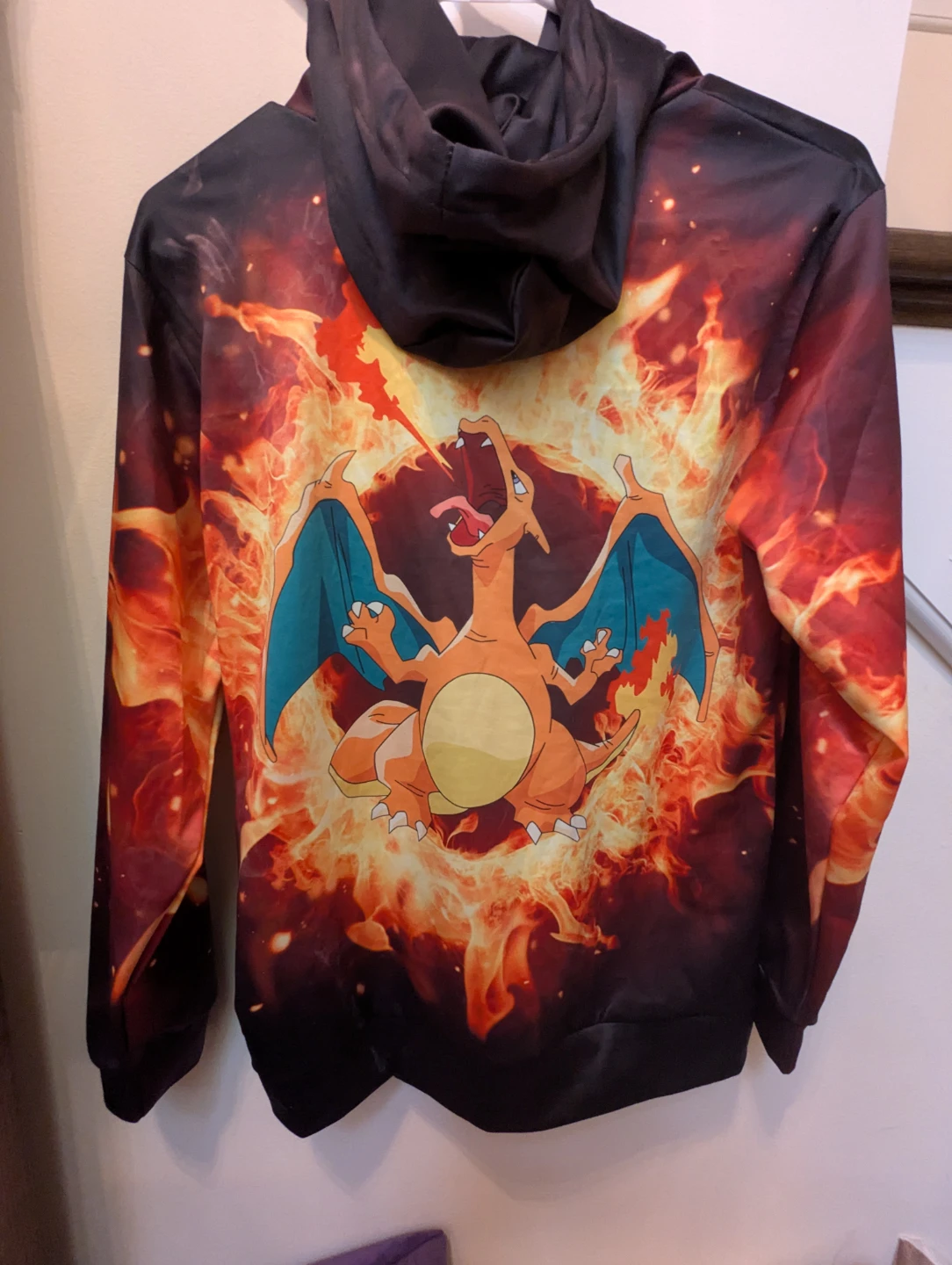 Pokemon Charmander Charizard Fire Hoodie - photo 2