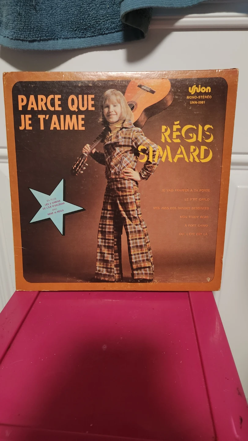 Régis Simard Par Ce Que Je T'aime Vinyl Record