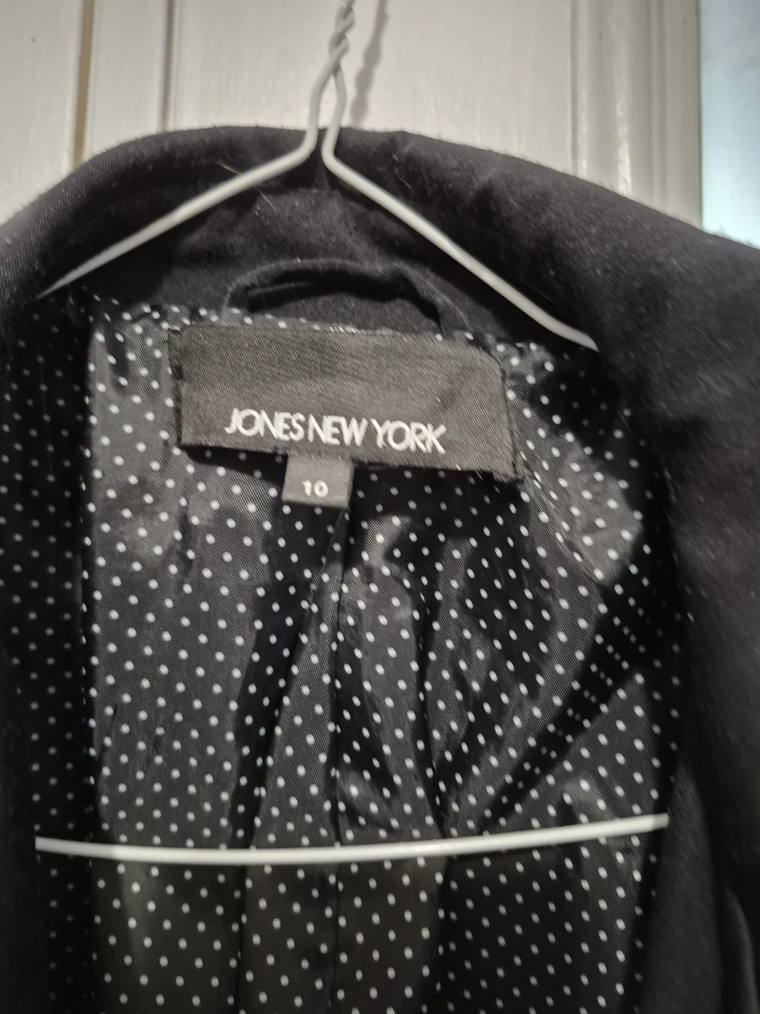 JONES NEW YORK Women's Black Trench Coat Size 10 - photo 3