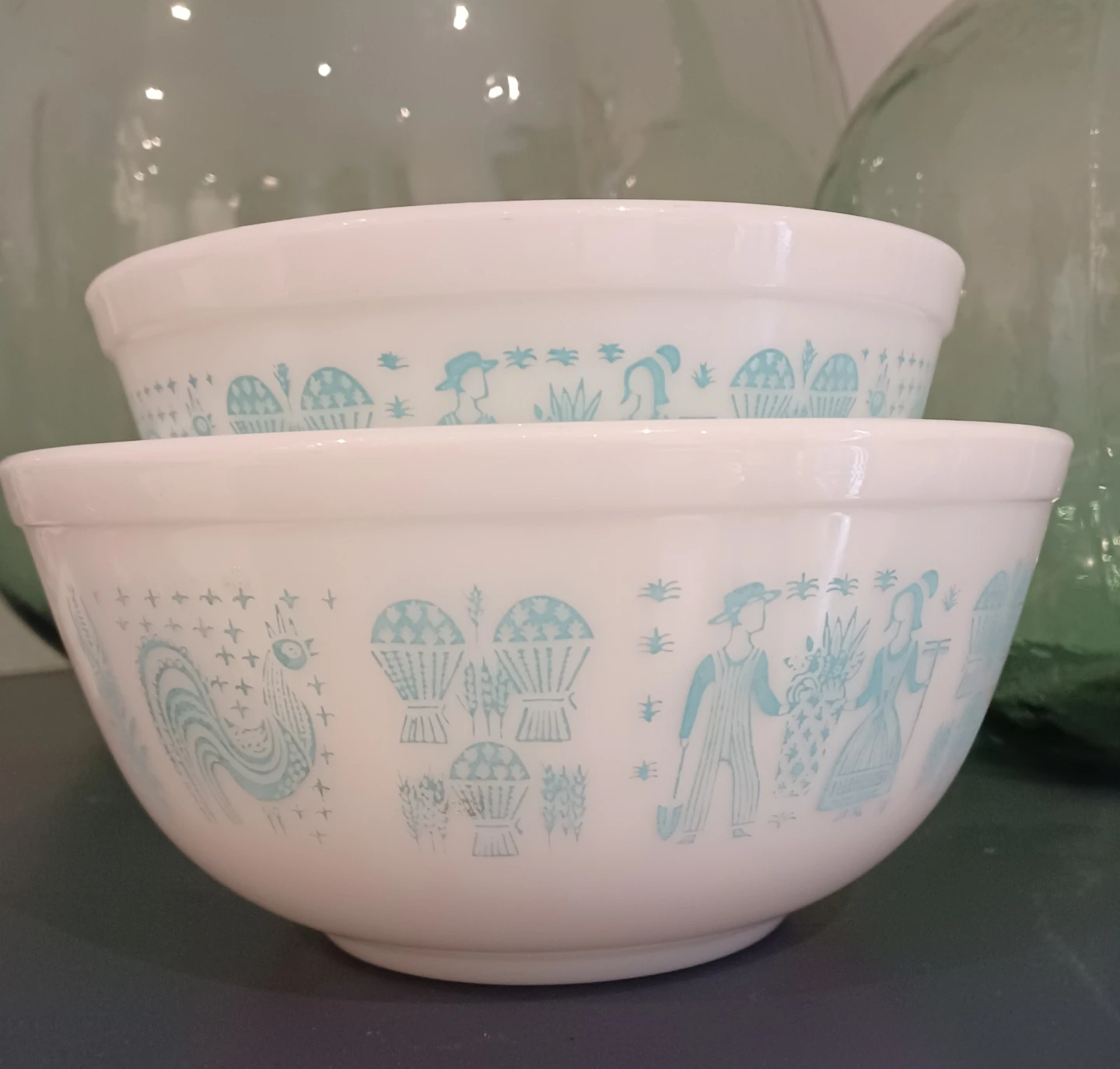 Pyrex Mixing Bowls Set with Vegetable Casserole Dish - photo 2