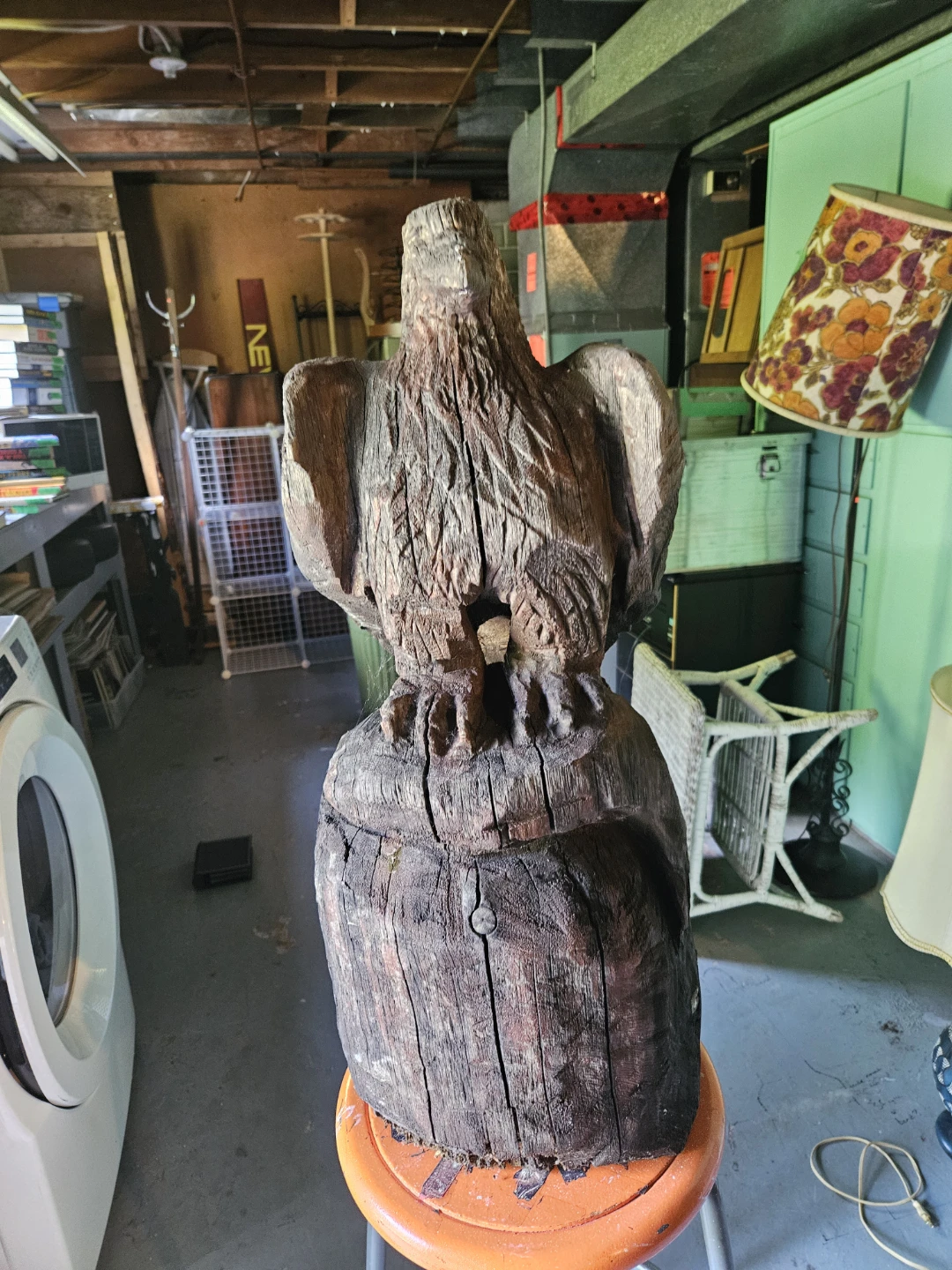 Wooden Eagle Sculpture - photo 2
