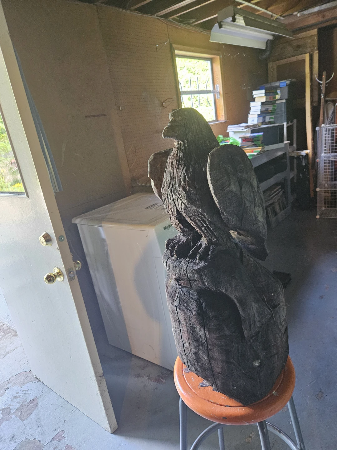 Wooden Eagle Sculpture - photo 3