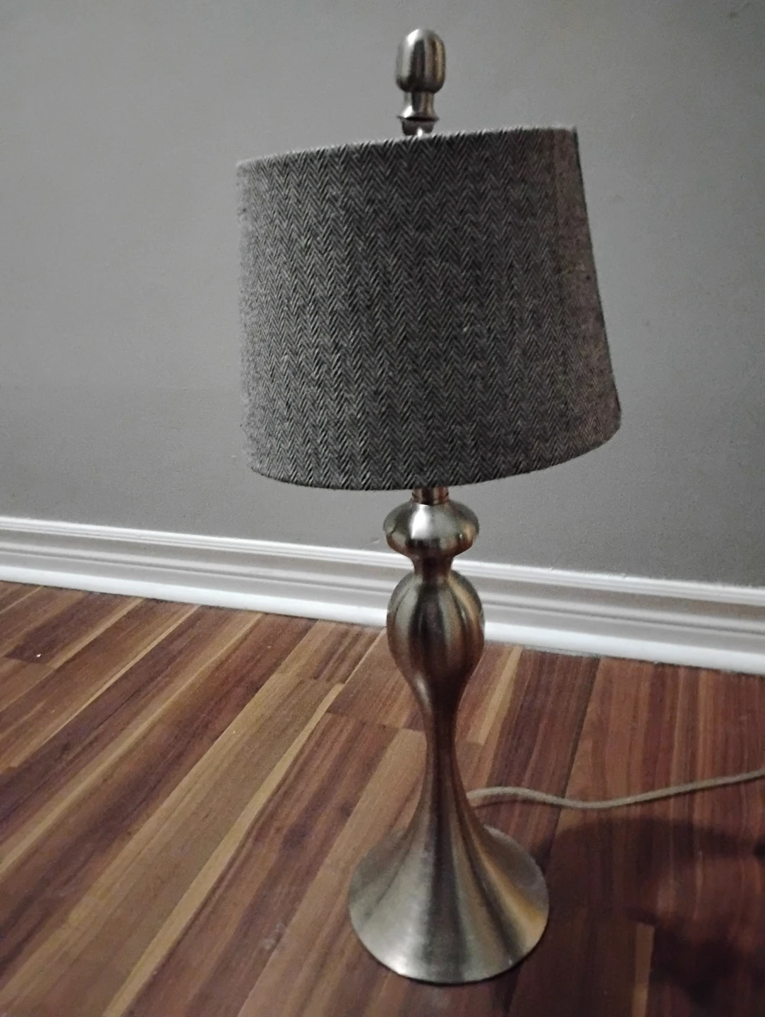 Table Lamp with Herringbone Shade