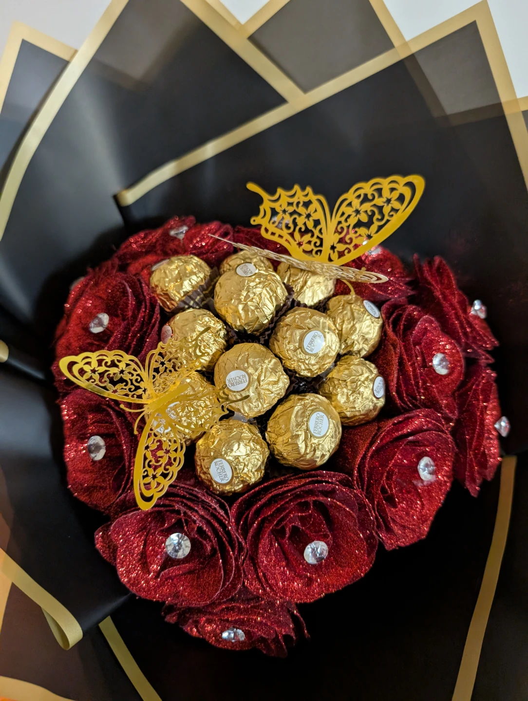 Nush Ferrero Rocher and flower  Bouquet