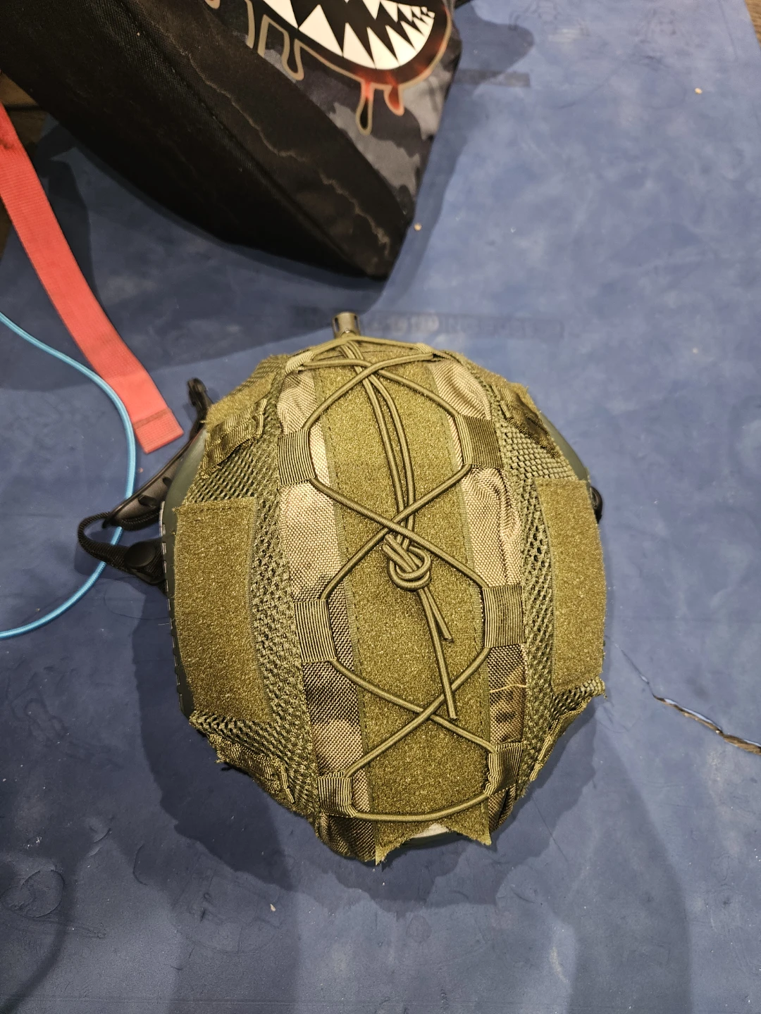 Tactical Helmet w/ helmet cover camo - photo 4