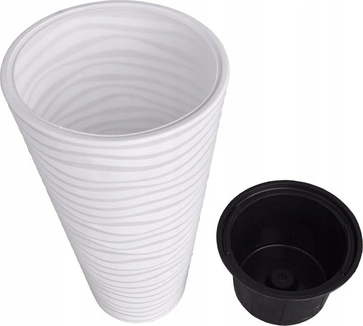 New 27" Modern Wave Design Tall Planter Pot - photo 2