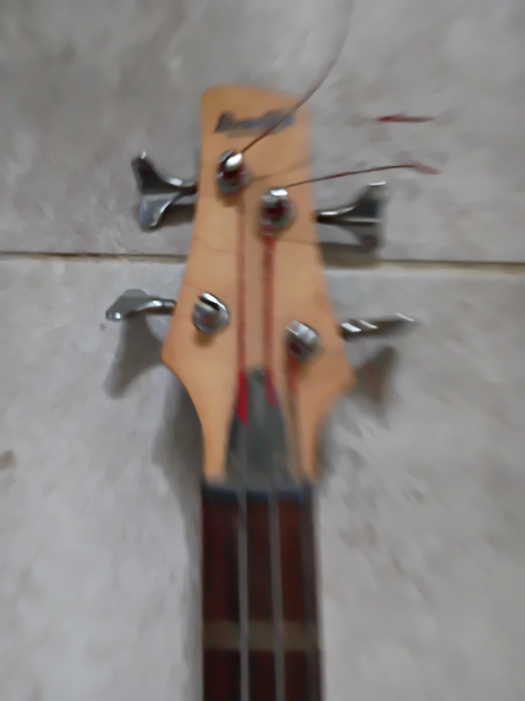 Black Electric Bass Guitar - photo 5